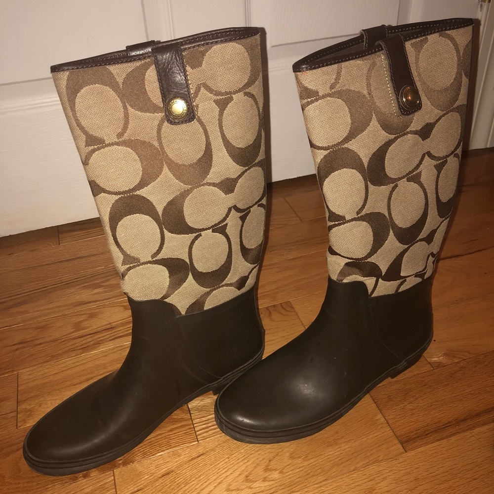Coach rain boots